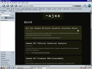 An image showing the blog index entry not displaying correctly when hovered